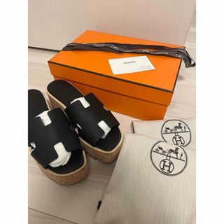 エルメス(Hermes)の【美品】HERMES サンダル エズ 37(サンダル)