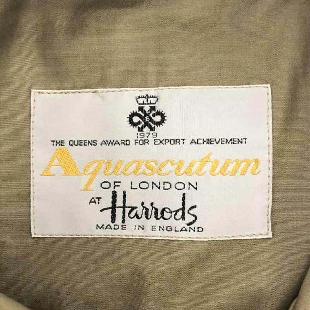 AQUA SCUTUM(アクアスキュータム)のAQUASCUTUM / アクアスキュータム | 70s ヴィンテージ  英国製 Harrods Aqua5 ステンカラーコート | 38 | カーキ | メンズ メンズのジャケット/アウター(その他)の商品写真