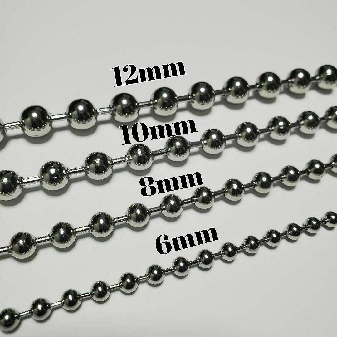 超大玉　ボールチェーン　ネックレス　幅12mm 60cm　シルバー メンズのアクセサリー(ネックレス)の商品写真