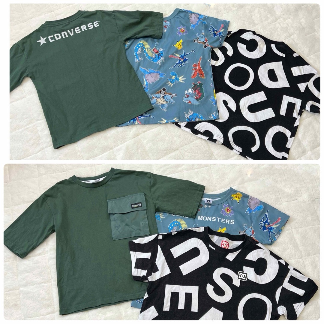 A BATHING APE(アベイシングエイプ)のブランドTシャツ&ハーフパンツまとめ売りセット130-140★ベイプトミーDC キッズ/ベビー/マタニティのキッズ服男の子用(90cm~)(Tシャツ/カットソー)の商品写真