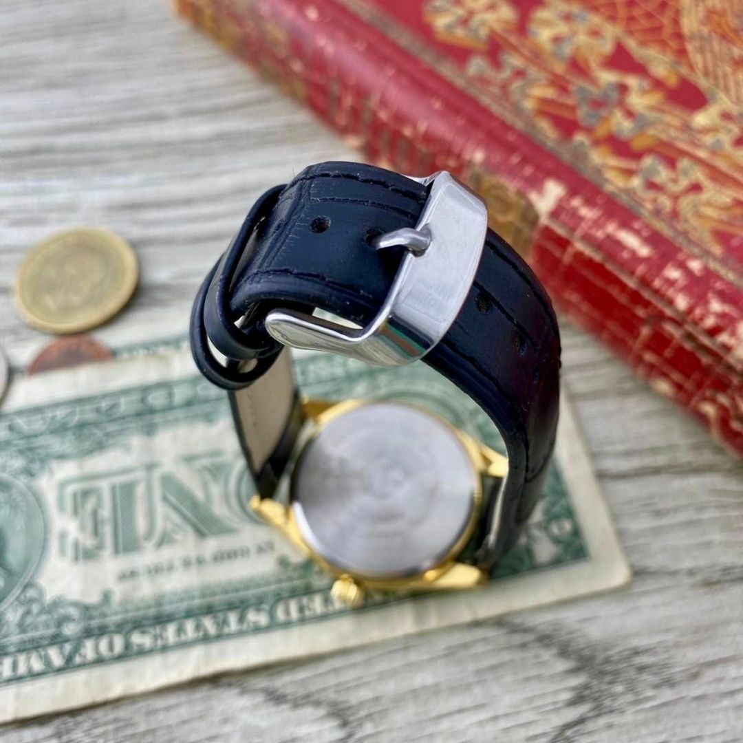 ORIS(オリス)の【落ち着いたデザイン】オリス メンズ腕時計 ブルー 手巻き ヴィンテージ メンズの時計(腕時計(アナログ))の商品写真