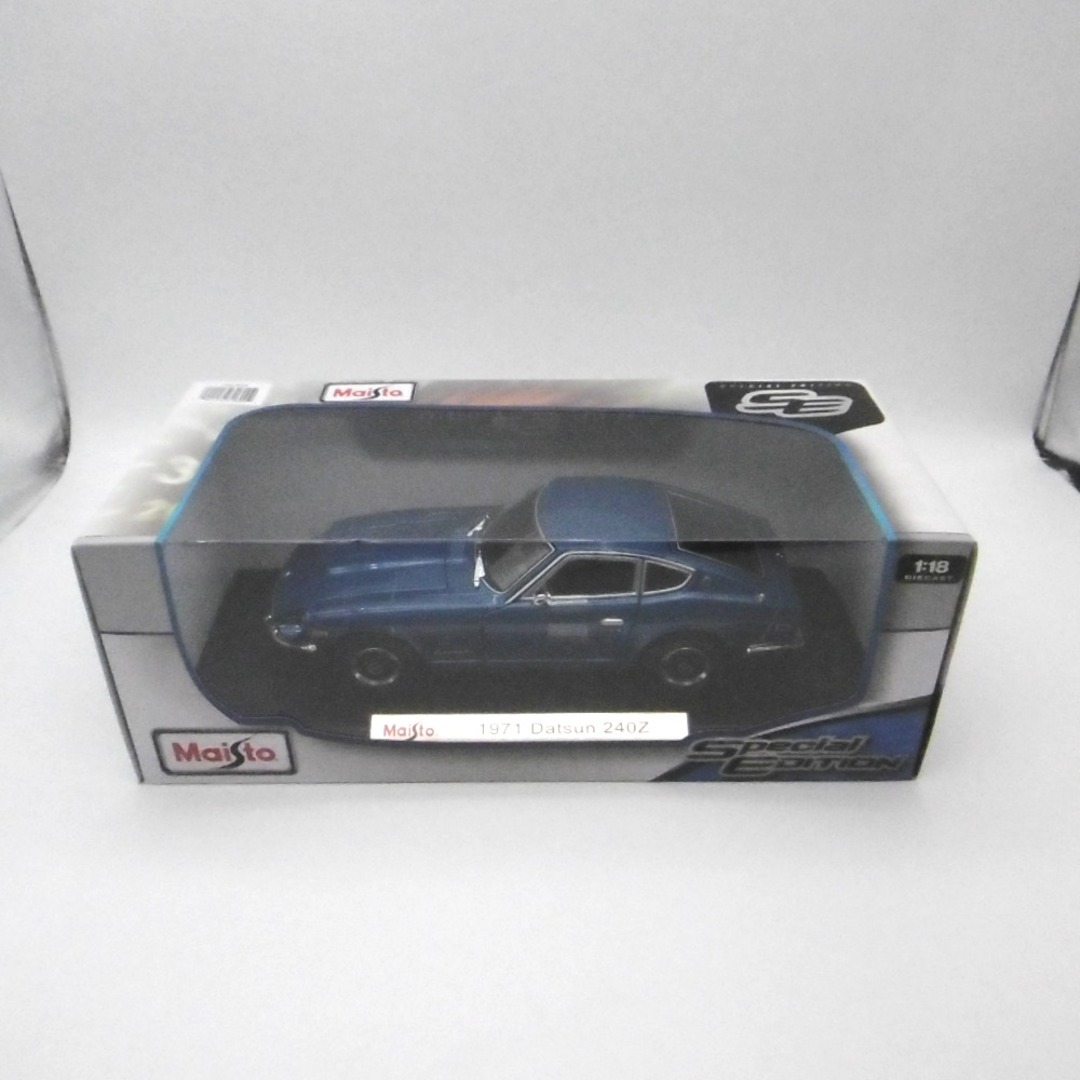 Maisto 1/18 1971 datsun 240Z ブルー 開封品 エンタメ/ホビーのおもちゃ/ぬいぐるみ(ミニカー)の商品写真