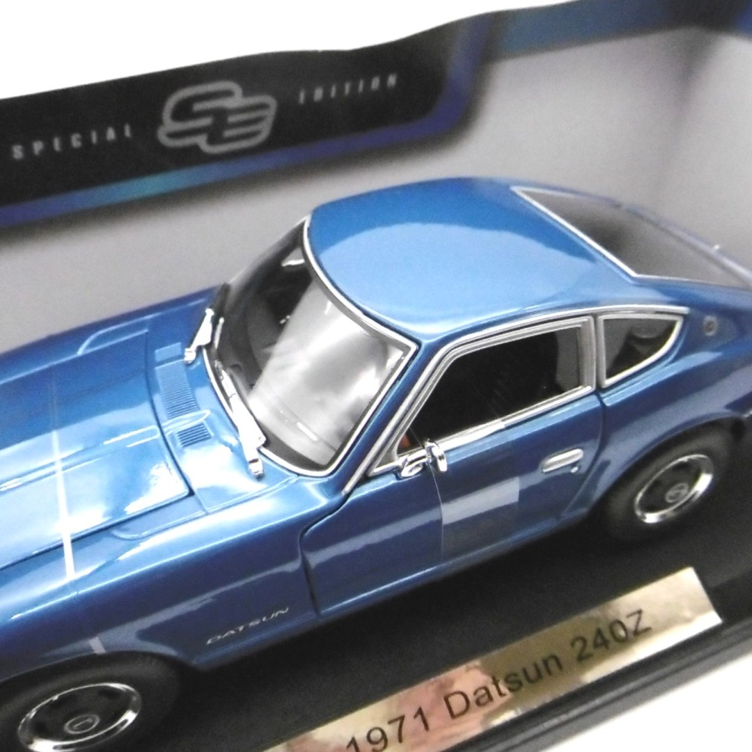 Maisto 1/18 1971 datsun 240Z ブルー 開封品 エンタメ/ホビーのおもちゃ/ぬいぐるみ(ミニカー)の商品写真