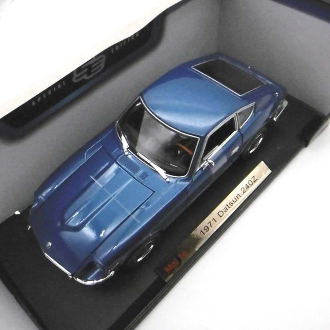 Maisto 1/18 1971 datsun 240Z ブルー 開封品 エンタメ/ホビーのおもちゃ/ぬいぐるみ(ミニカー)の商品写真