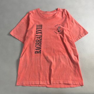 ヴィンテージ　Tシャツ　ことわざ　スローガン　企業T　オレンジ　黒(Tシャツ(半袖/袖なし))