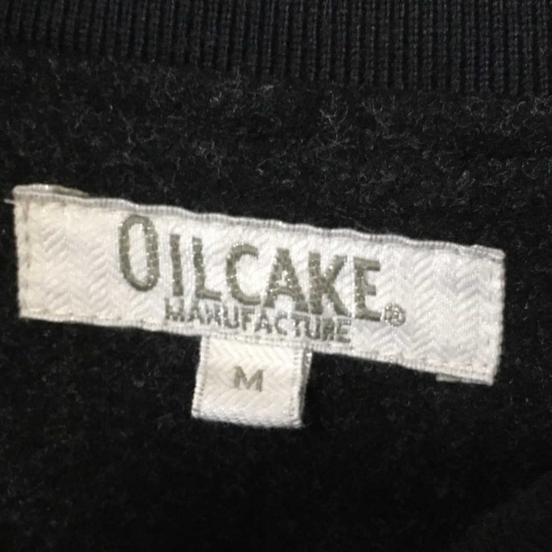 OILCAKE(オイルケーキ)の【希少】オイケーキ OILCAKE メンズ ジャケット 黒 M 古着 メンズのジャケット/アウター(スタジャン)の商品写真