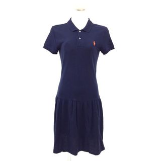 ラルフローレン(Ralph Lauren)のRALPH LAUREN (ラルフローレン) ワンピース RALPH LAUREN　ポロシャツワンピース　ネイビー　L　インパクト21　KORLYM2461(ひざ丈ワンピース)