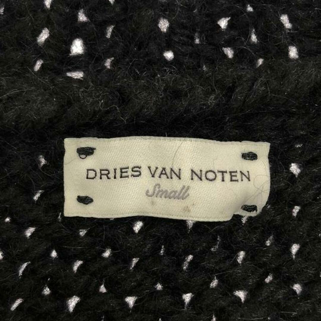 DRIES VAN NOTEN(ドリスヴァンノッテン)のDRIES VAN NOTEN / ドリスヴァンノッテン | モヘア混 ローゲージ ケーブルニット | S | ブラック | レディース レディースのトップス(ニット/セーター)の商品写真