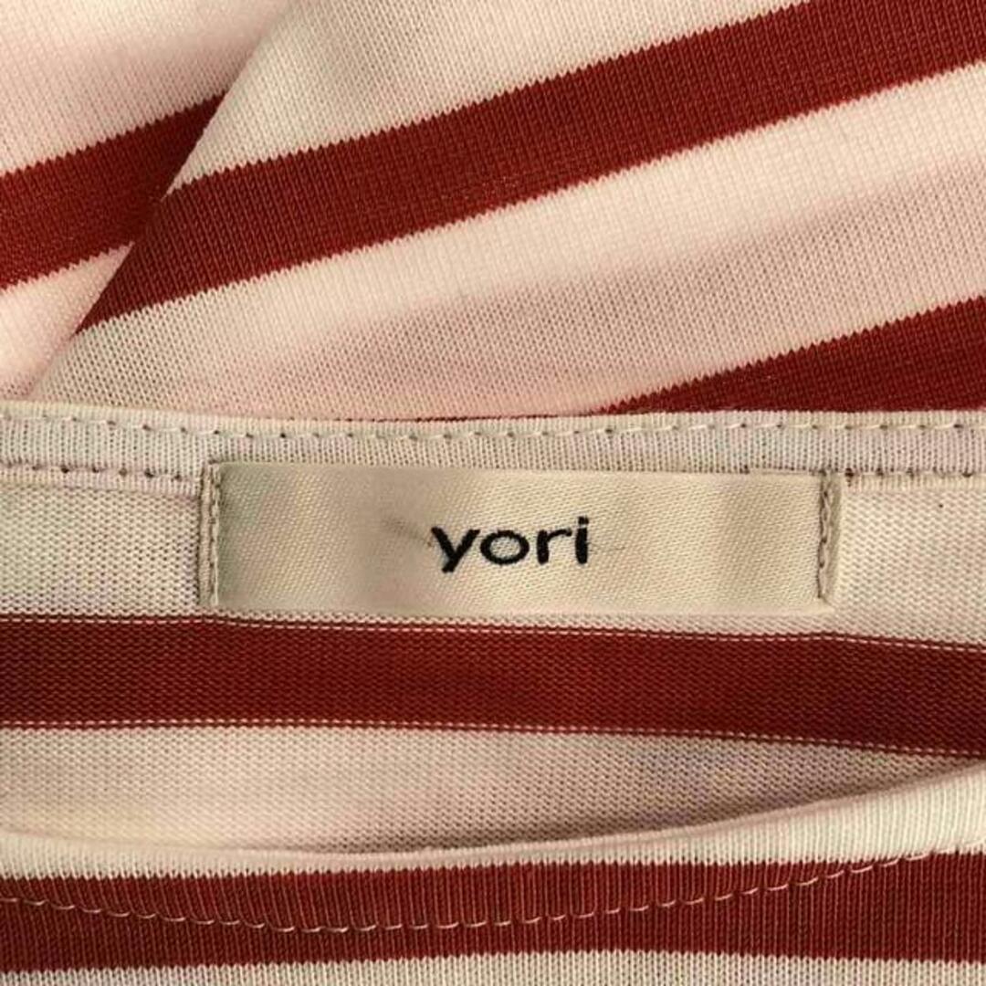 yori / ヨリ | ボーダー | F | ホワイト/レッド系 | レディース レディースのトップス(Tシャツ(長袖/七分))の商品写真