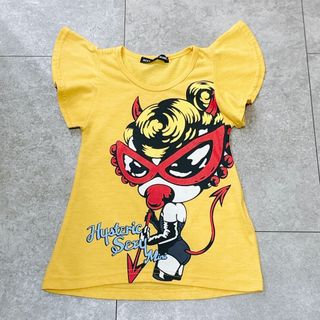 HYSTERIC MINI - ヒステリックミニ 半袖 Tシャツ 90cm 黄色 デビル 美品