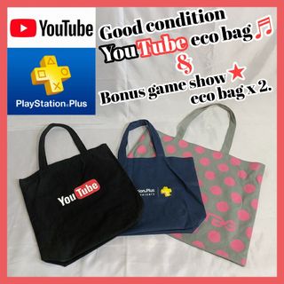 レア★非売品★YouTube エコバッグ＆ おまけ★ゲームショーエコバッグ♪(エコバッグ)