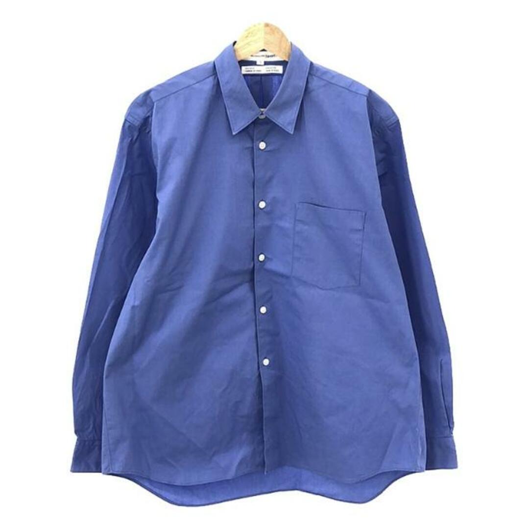 COMME des GARCONS SHIRT(コムデギャルソンシャツ)のCOMME des GARCONS SHIRT / コムデギャルソンシャツ | コットン オーバーサイズシャツ | S | ブルー | メンズ メンズのトップス(Tシャツ/カットソー(七分/長袖))の商品写真