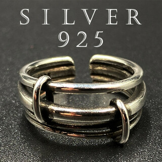 カレッジリング シルバー925 印台 リング 指輪 silver925 75 F(リング(指輪))