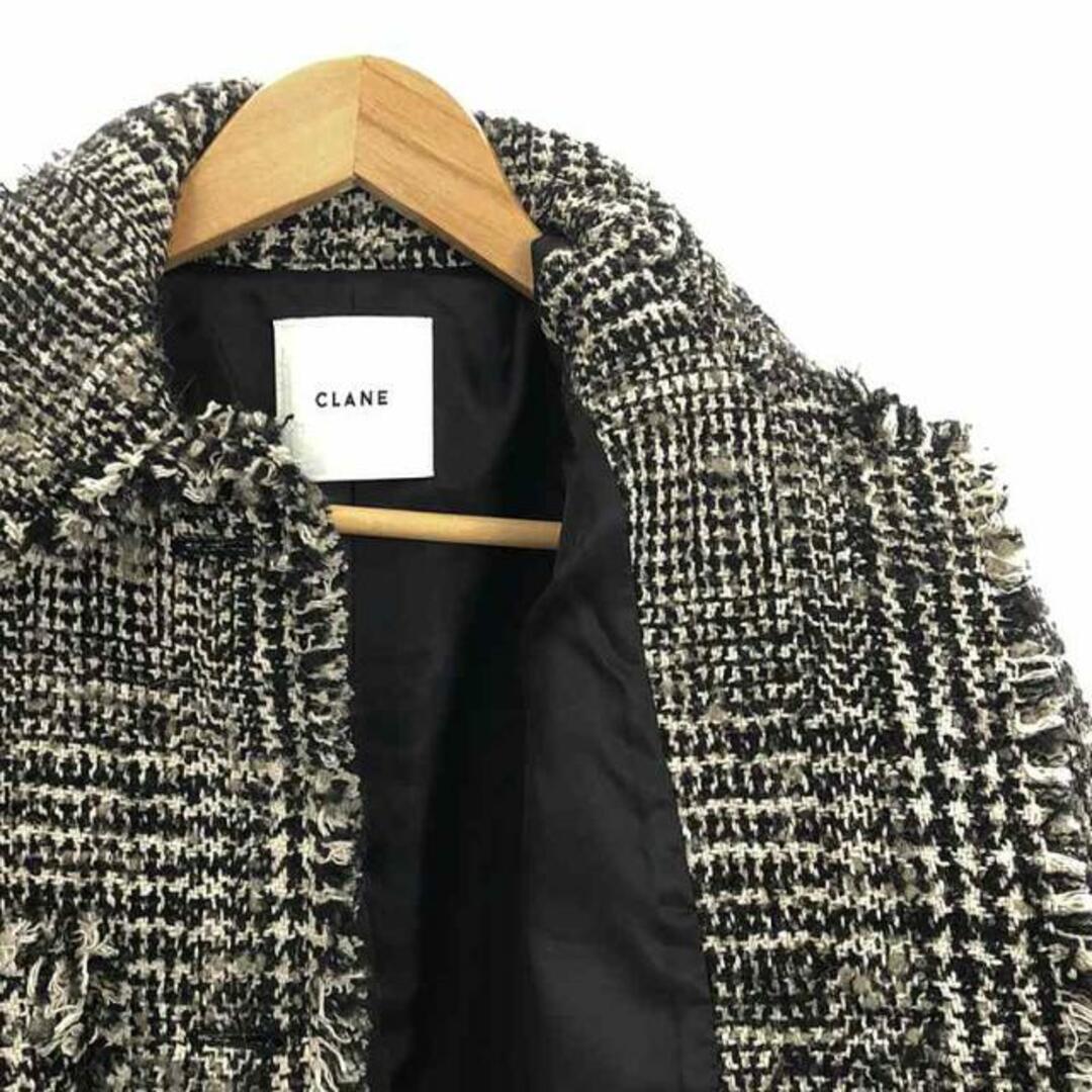 CLANE(クラネ)の【美品】  CLANE / クラネ | MIX TWEED BLOUSON / ミックスツイード ブルゾン ジャケット / 総裏地 | 2 | グレー系 | レディース レディースのジャケット/アウター(その他)の商品写真