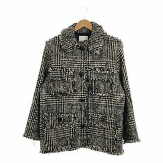 クラネ(CLANE)の【美品】  CLANE / クラネ | MIX TWEED BLOUSON / ミックスツイード ブルゾン ジャケット / 総裏地 | 2 | グレー系 | レディース(その他)