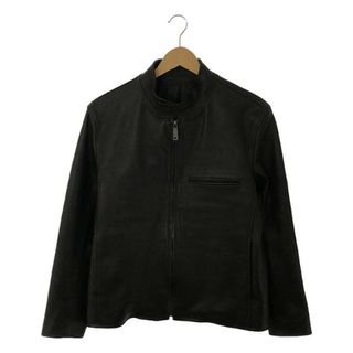 【美品】  ANSNAM / アンスナム | Modelist Leather riders jacket / モデリスト シングル レザーライダースジャケット / 総裏地 | 2 | ブラック | メンズ(その他)