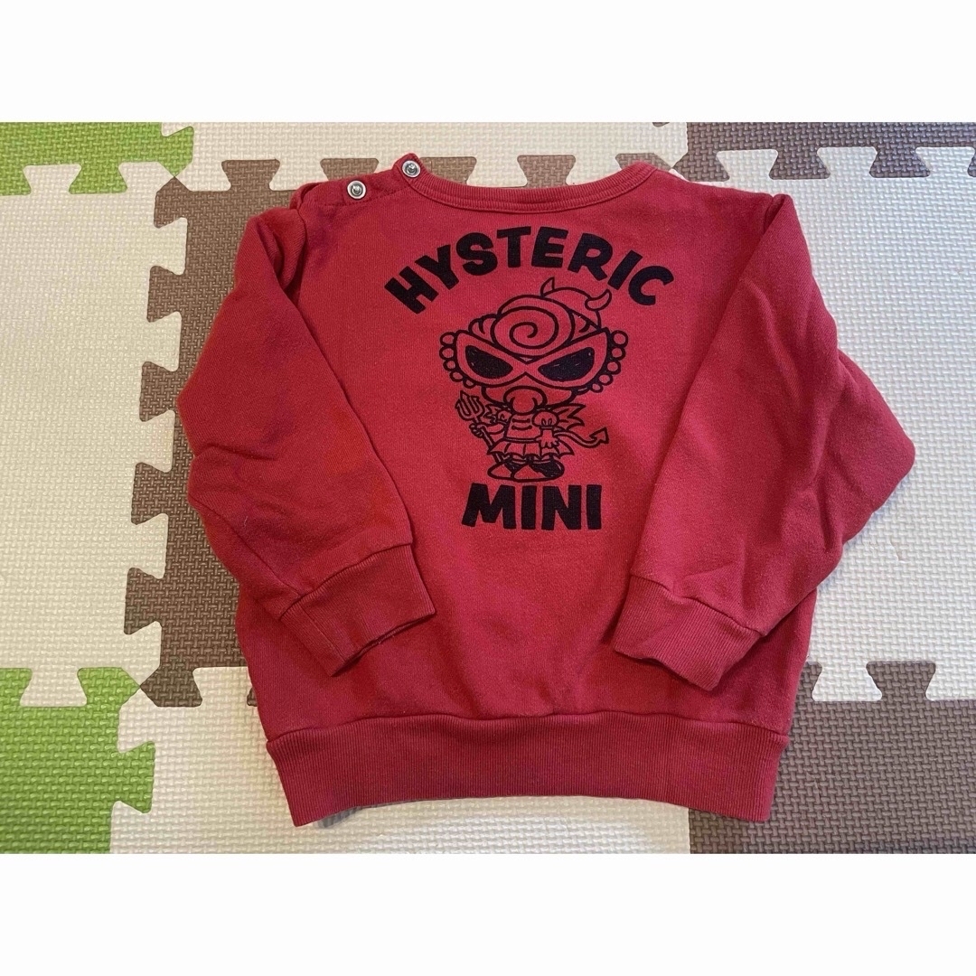 HYSTERIC MINI(ヒステリックミニ)のMY FIRST HYSTERIC　MISS DEVIL 裏起毛トレーナー キッズ/ベビー/マタニティのキッズ服女の子用(90cm~)(その他)の商品写真