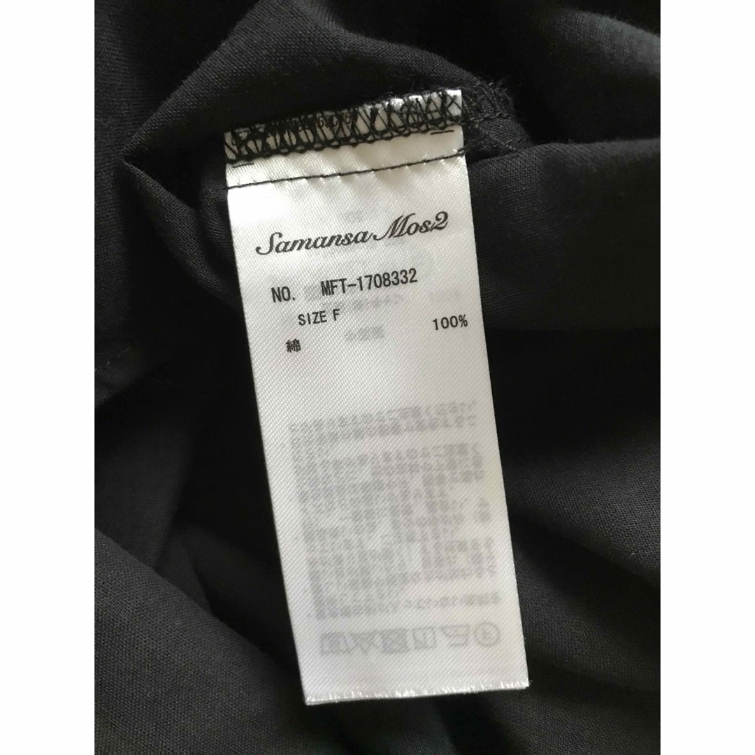 SM2(サマンサモスモス)のサマンサモスモス  sm2  半袖シアープルオーバーブラウス　ブラック レディースのトップス(シャツ/ブラウス(半袖/袖なし))の商品写真
