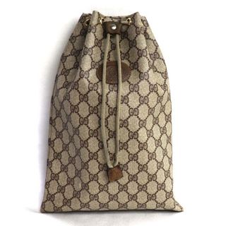 グッチ(Gucci)のGUCCI グッチ オールドグッチ 巾着 GG柄 ハンドバッグ ブラウン 97.19.303 レディース【中古】(ハンドバッグ)