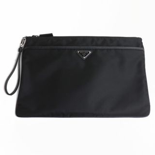 プラダ(PRADA)のPRADA プラダ クラッチバッグ ブラック 2VN012 アウトレット ユニセックス【中古】(クラッチバッグ)