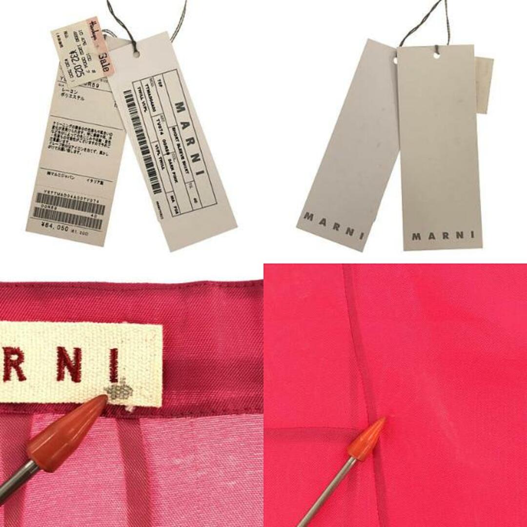 Marni(マルニ)のMARNI / マルニ | クルーネック ノースリーブシャツ | 40 | ピンク | レディース レディースのトップス(シャツ/ブラウス(半袖/袖なし))の商品写真