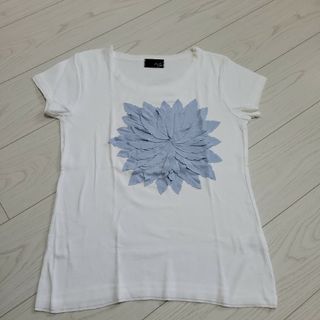 SCOT CLUB - スコットクラブ 立体フラワー刺繍Tシャツ