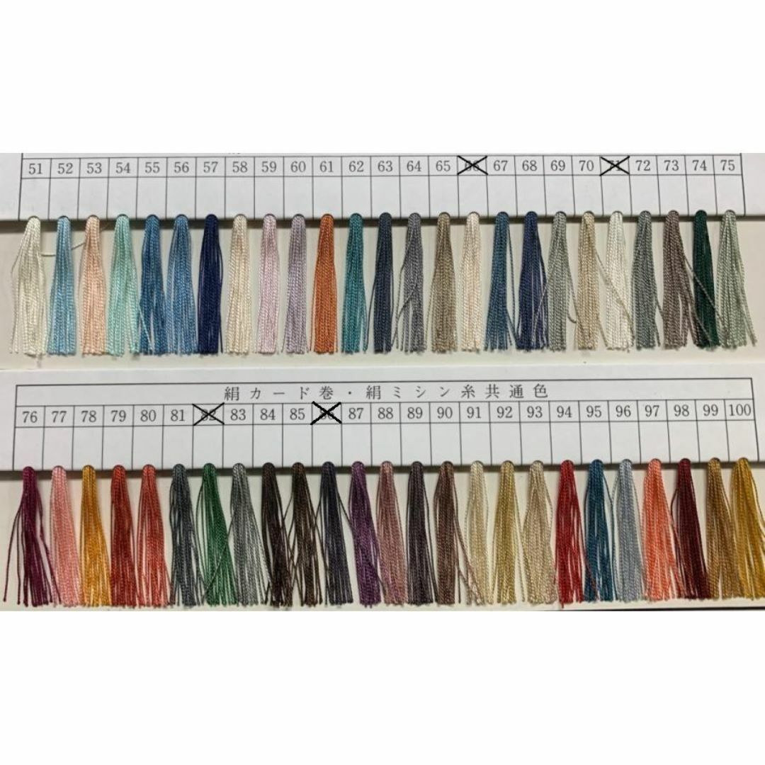 京サクラ印　大同糸業　絹手縫い糸　カード40m　1枚　36番 ハンドメイドの素材/材料(生地/糸)の商品写真