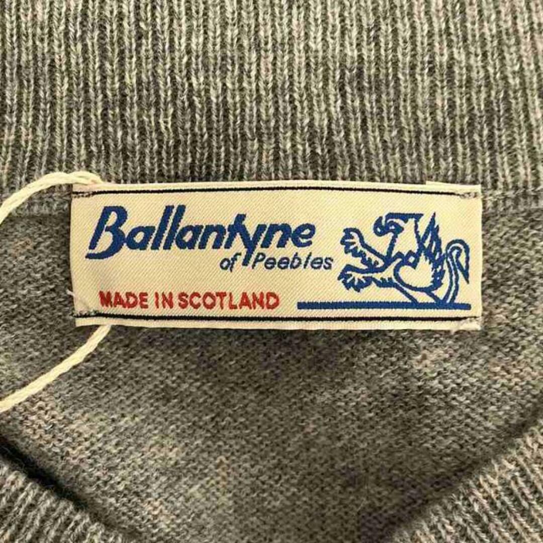 バランタイン(バランタイン)の【美品】  BALLANTYNE / バランタイン | カシミヤ100 Vネック インターシャニット | 40 | グレー/ピンク | レディース レディースのトップス(ニット/セーター)の商品写真