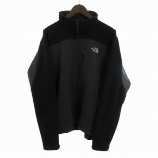 ザノースフェイス(THE NORTH FACE)のザノースフェイス ジップアップジャケット ブルゾン 黒  グレー L(ブルゾン)