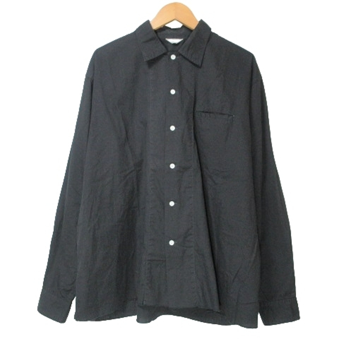 フィルザビル F近年 ワイド シャツ 長袖 カットオフ 1 黒 IBO53 X メンズのトップス(シャツ)の商品写真