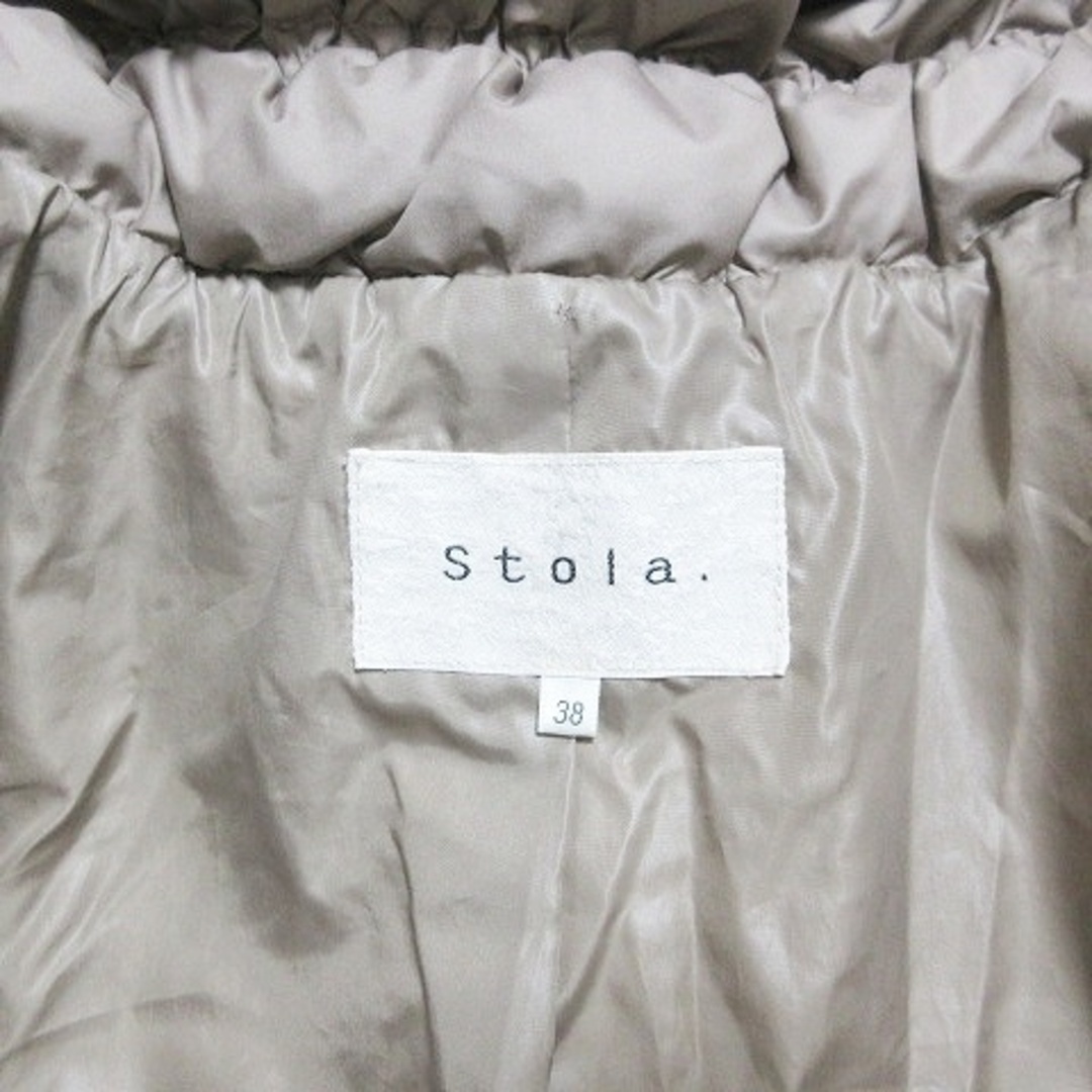 Stola.(ストラ)のストラ Stola. ダウンコート ロング ジップアップ 38 IBO53  レディースのジャケット/アウター(ダウンコート)の商品写真