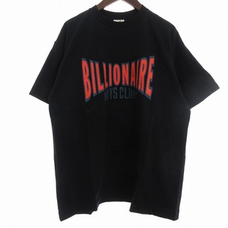 ビリオネアボーイズクラブ Tシャツ カットソー 半袖 オレンジ 黒  XL (Tシャツ/カットソー(半袖/袖なし))