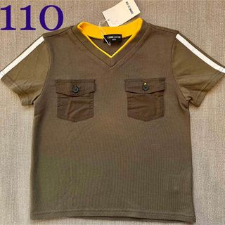 コムサイズム(COMME CA ISM)の【未使用、タグ付き】コムサイズム　トップス　カーキ　110(Tシャツ/カットソー)