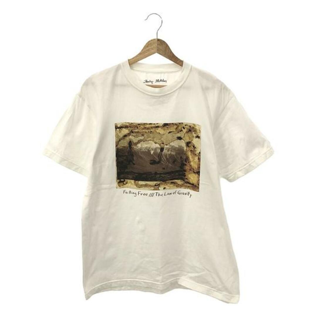 RHC Ron Herman / アールエイチシーロンハーマン | × Herbie Fletcher / コットン プリント オーバーTシャツ | M | ホワイト | メンズ メンズのトップス(Tシャツ/カットソー(半袖/袖なし))の商品写真