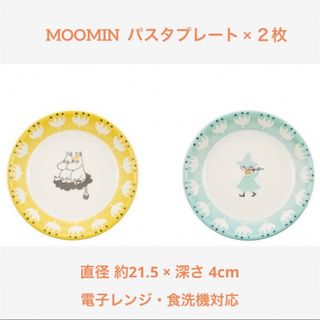 MOOMIN - ムーミン スナフキン ディッシュプレート 深皿 カレー皿  パスタ皿  セット