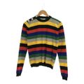 【美品】  Ganni / ガニー | STRIPED CASHMERE ビジュ