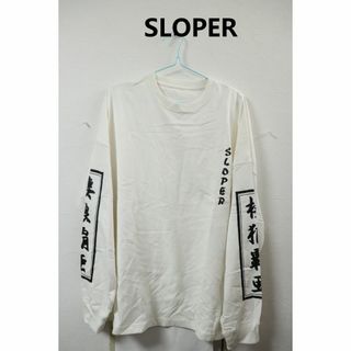 スローパー(SLOPER)のSLOPER袖プリントロングスリーブ/かっこいい重宝(Tシャツ/カットソー(七分/長袖))