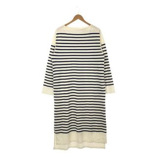 【美品】  LENO / リノ | BASQUE DRESS ボーダーワンピース | S | ホワイト | レディース(ロングワンピース/マキシワンピース)