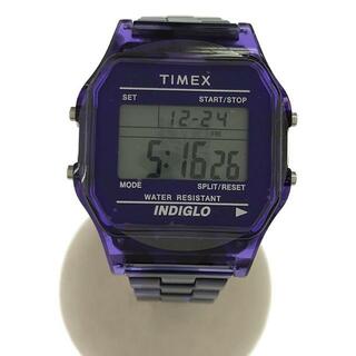 タイメックス(TIMEX)の【美品】  TIMEX / タイメックス | × NEEDLES × BEAMS BOY 別注 Classic Digital 腕時計 | パープル | レディース(腕時計)