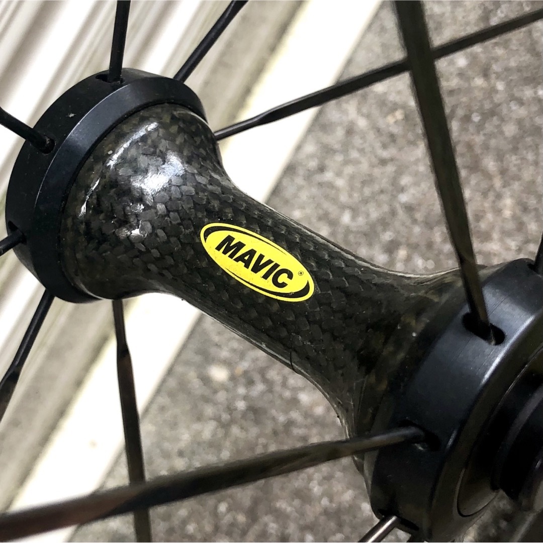 MAVIC COSMIC CARBON PRO TU カーボンホイール前後セット スポーツ/アウトドアの自転車(パーツ)の商品写真