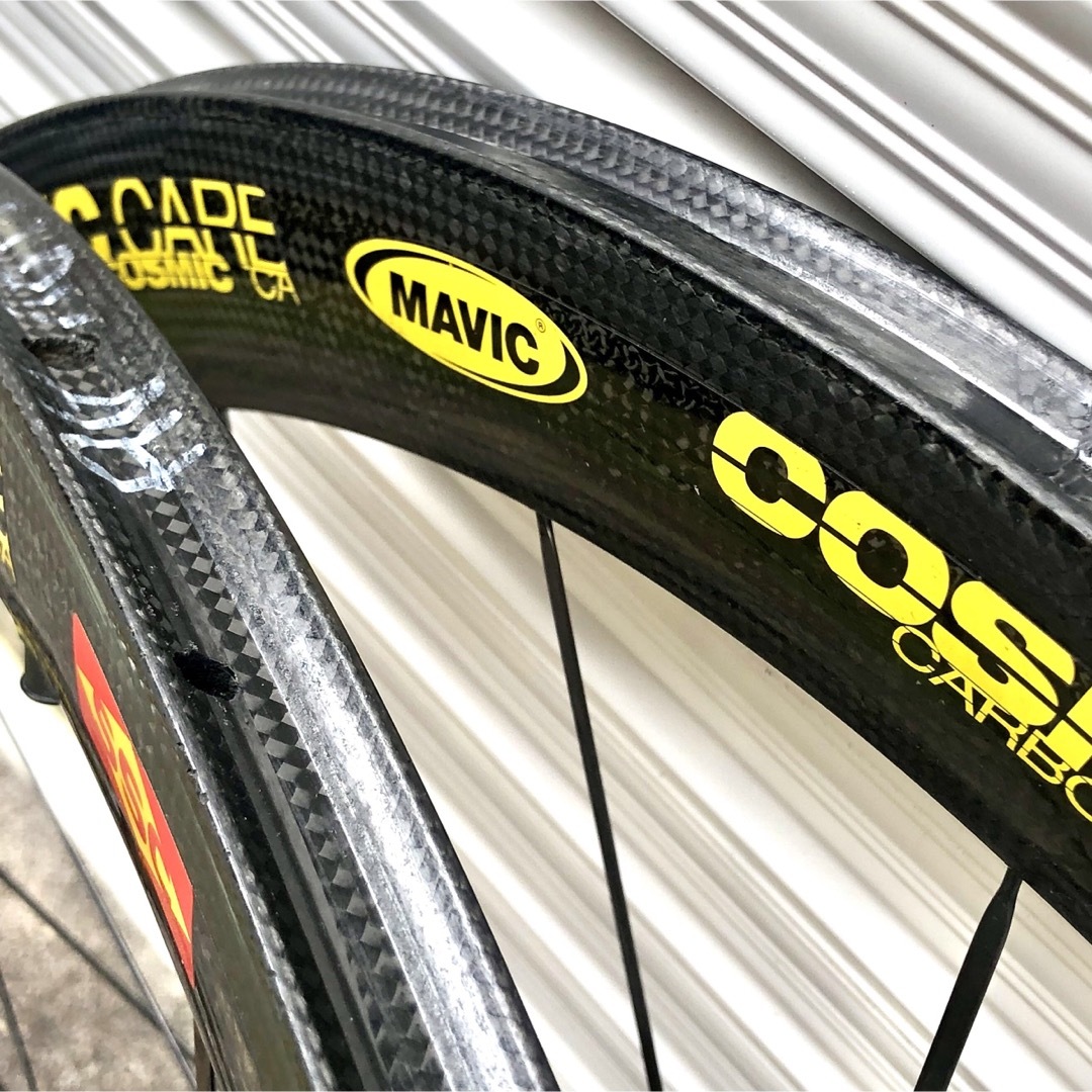 MAVIC COSMIC CARBON PRO TU カーボンホイール前後セット スポーツ/アウトドアの自転車(パーツ)の商品写真