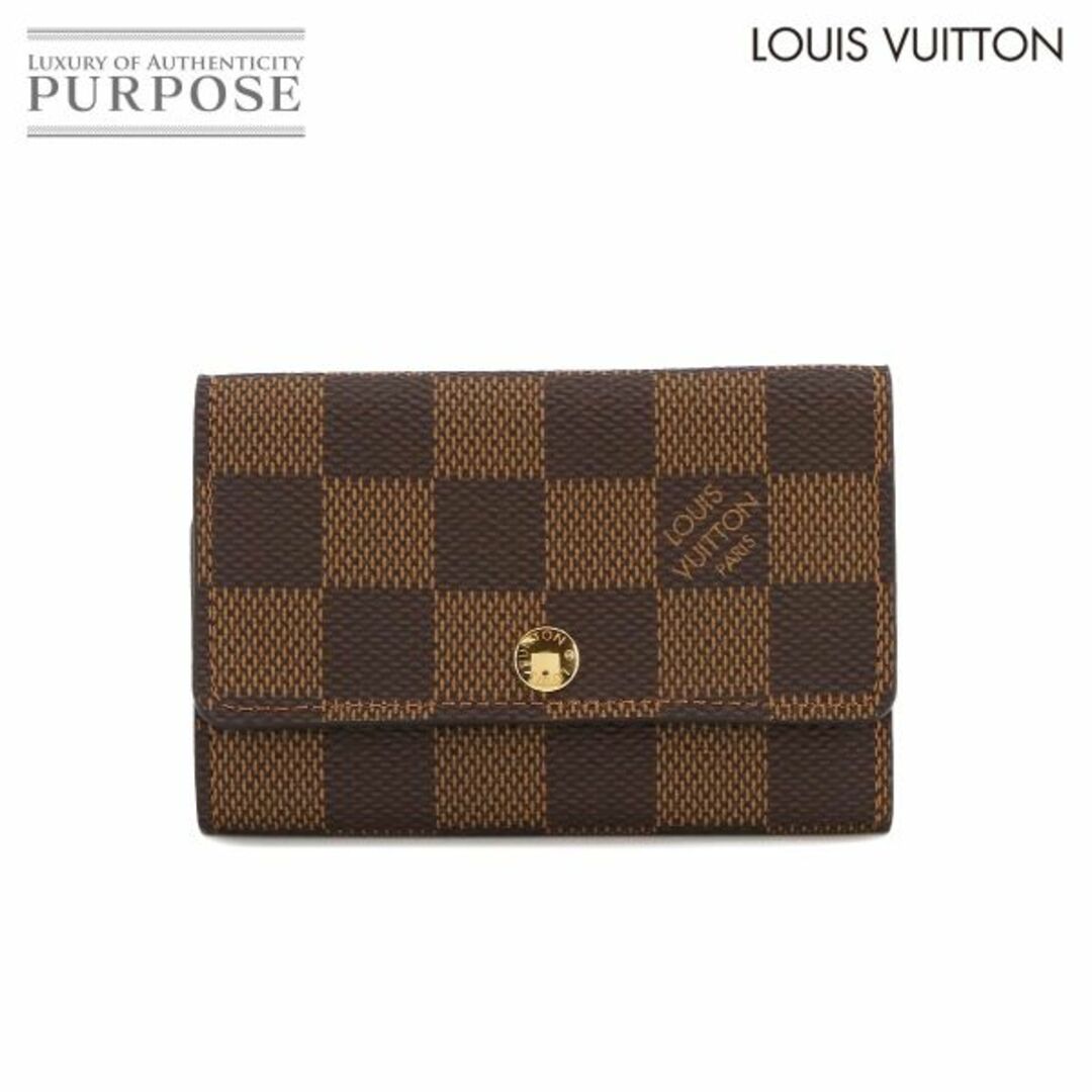 LOUIS VUITTON(ルイヴィトン)の未使用 展示品 ルイ ヴィトン LOUIS VUITTON ダミエ ミュルティクレ6 6連 キーケース エベヌ N62630 RFID VLP 90233187 レディースのファッション小物(キーケース)の商品写真