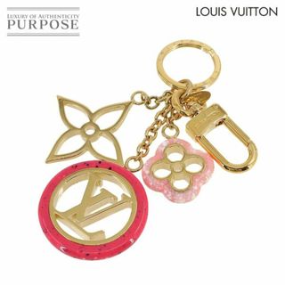 ルイヴィトン(LOUIS VUITTON)の新品同様 ルイ ヴィトン LOUIS VUITTON バッグ チャーム カラーライン モノグラム キーホルダー ゴールド ピンク M64525 VLP 90233315(チャーム)