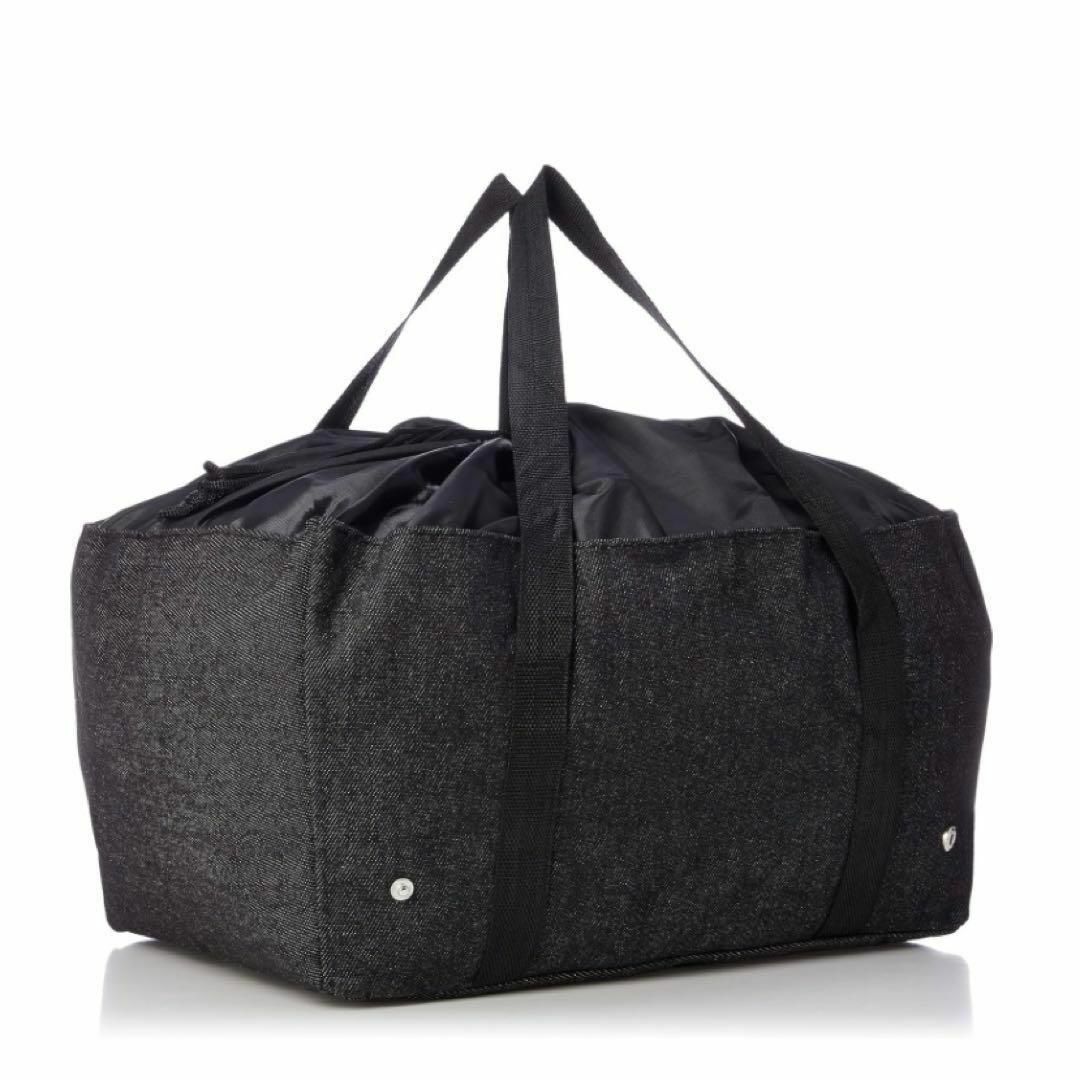 レジカゴ用バッグ エコバッグ デニム バック 巾着 ブラックデニム レディースのバッグ(エコバッグ)の商品写真