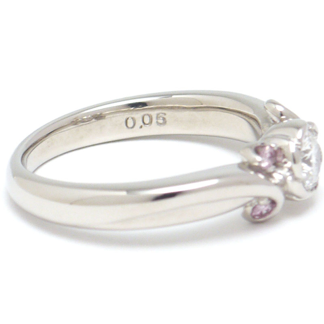 ダイヤモンドリング 約10号 PT900・D0.25ct・ピンクD0.05ct  レディースのアクセサリー(リング(指輪))の商品写真