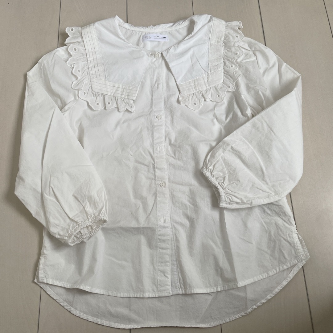 ZARA KIDS(ザラキッズ)のzara 長袖シャツ　140cm キッズ/ベビー/マタニティのキッズ服女の子用(90cm~)(ブラウス)の商品写真