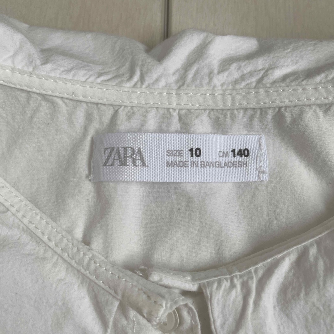 ZARA KIDS(ザラキッズ)のzara 長袖シャツ　140cm キッズ/ベビー/マタニティのキッズ服女の子用(90cm~)(ブラウス)の商品写真