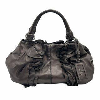 プラダ(PRADA)のプラダ PRADA ハンドバッグ レザー メタリックブラウン レディース BR2987 送料無料【中古】 z0972(ハンドバッグ)