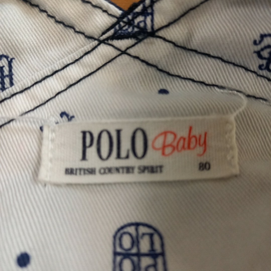 POLO（RALPH LAUREN）(ポロ)のPolo　baby　80 サロペット　ボタン可愛い　男の子 キッズ/ベビー/マタニティのベビー服(~85cm)(ロンパース)の商品写真