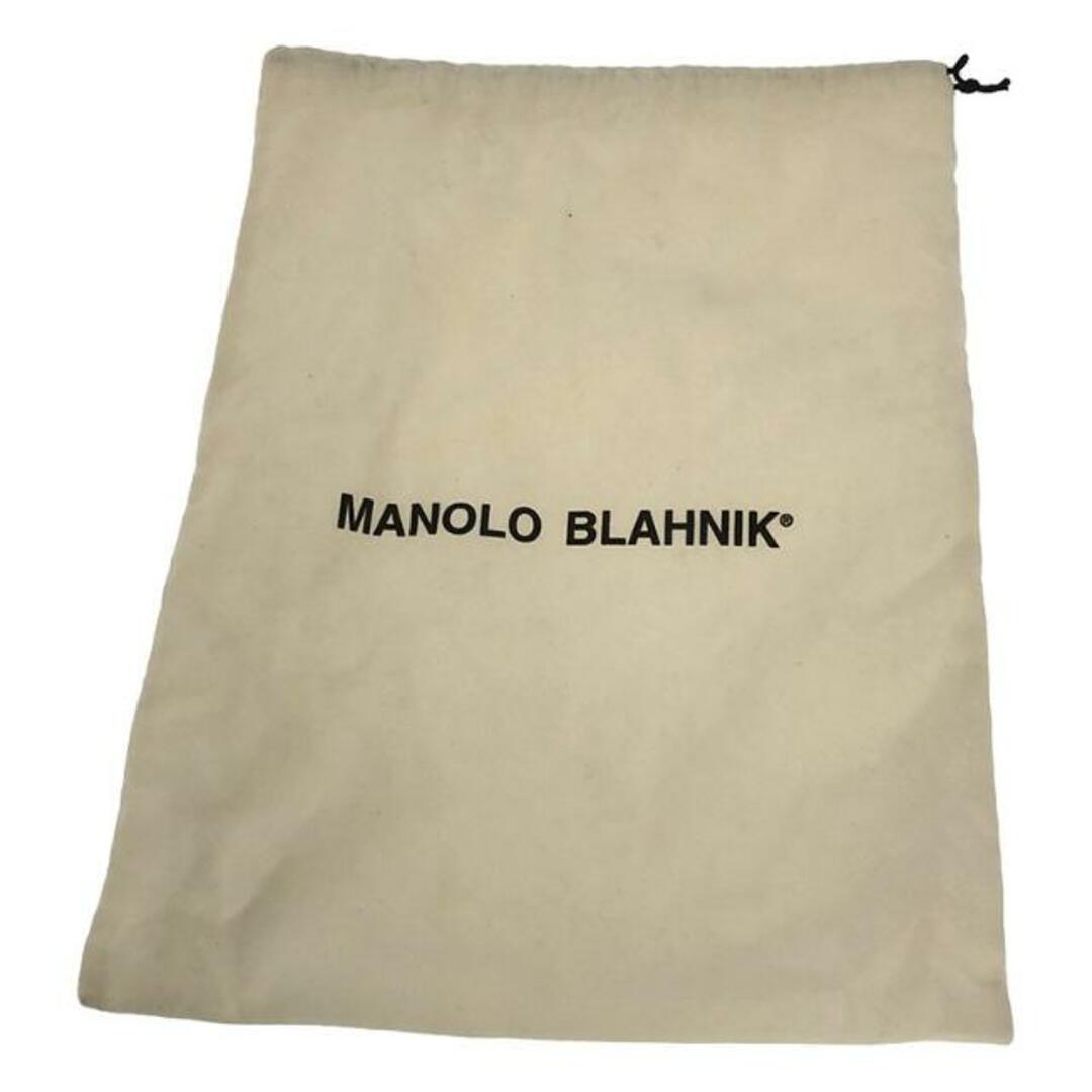 MANOLO BLAHNIK(マノロブラニク)の【美品】  MANOLO BLAHNIK / マノロブラニク | リボン ハイヒールパンプス | 37 1/2 | ベージュ | レディース レディースの靴/シューズ(ハイヒール/パンプス)の商品写真